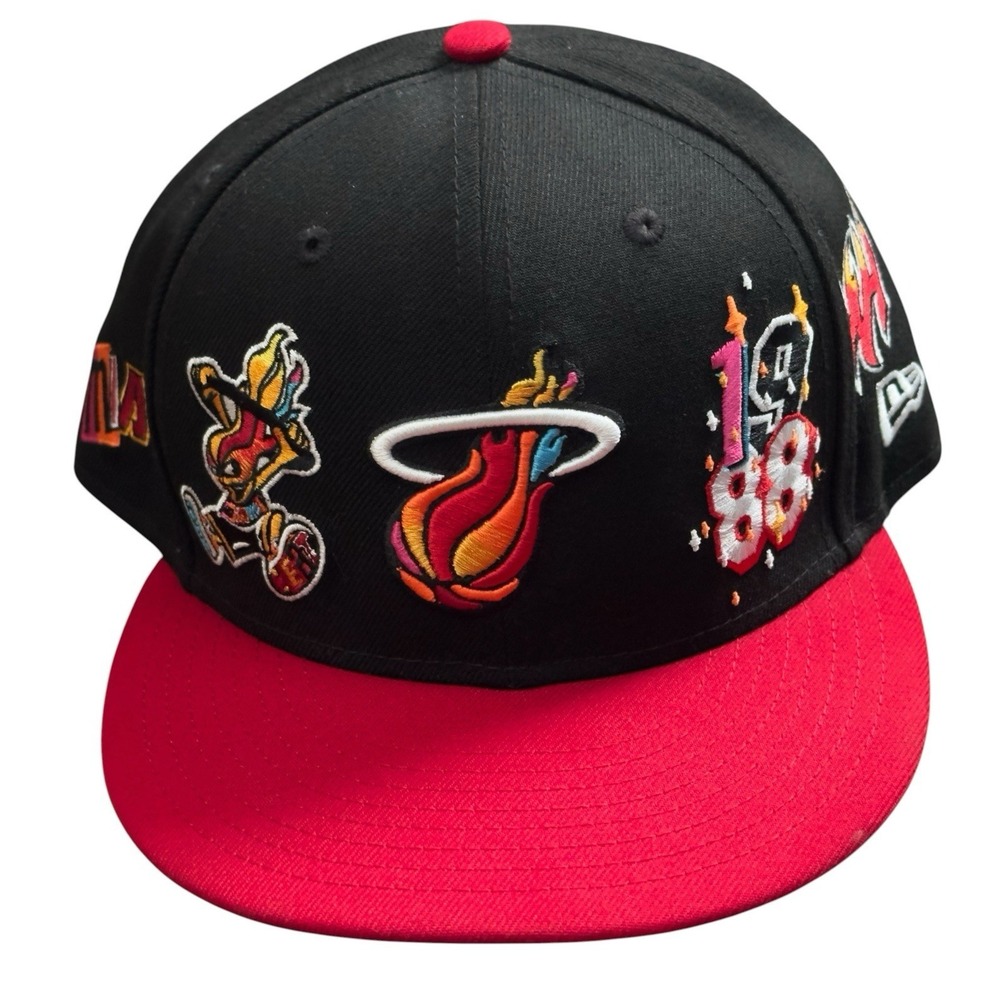 Miami Heat Court Culture New Era Mashup Vol. 2 Ball & Flame Black Dome